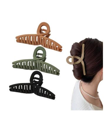 4 Pcs Matte Hair Clips Strong Hold Hair Clips Large Non Slip Hair Clips Hair Claw Clips For Women & Girl (Crossed)