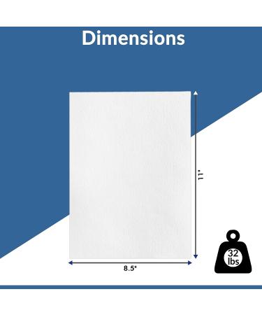 TYH Supplies 50 Pack Newsprint Drawing Paper 32lb Rough 8.5 x 11 Inches - Printer Friendly Blank Sheets - Buy Online on SooperMarket.com
