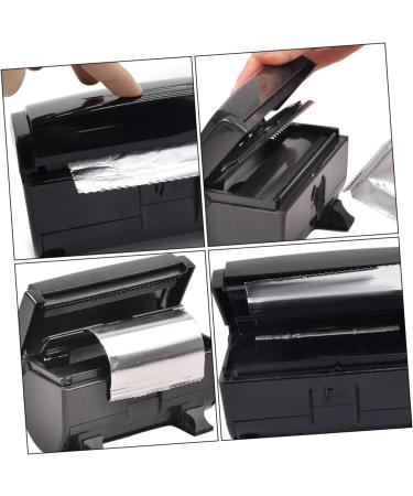 2 Pcs Tin Foil Dispenser Aluminium Foil Hairdressing Foil Cutting Machine Fold Foil Cutting Tool Automatic Care Product Abs Environmental Protection Material Blackx2pcs 17x9cmx2pcs - Buy Online on SooperMarket.com