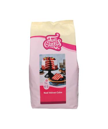 FunCakes Mix for Red Velvet Cake: Easy to use Halal. 4 kg Red Velvet 4 kg (1 pack)