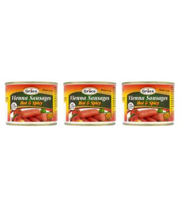 Grace Chicken Vienna Hot & Spicy 200g (pack of 3)