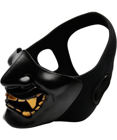 WorldShopping4U Tactical Protective Paintball Airsoft Kabuki Samurai Demon Half Face Mask - Black | Shop Internationally - Buy Online on SooperMarket.com