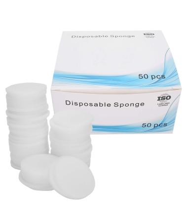 50 pieces of toothed sponge pads root canal gauze sponges cleaning pads for dents endodontics drilling block cleaning oral care accessories