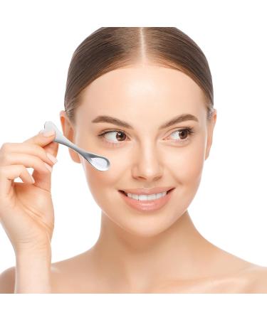 Metal Makeup Spatula Set - 4 Heart-Shaped Facial Massagers & Mini Beauty Spoons for Masks Creams & Lotions - Reusable Skincare Tools - Buy Online on SooperMarket.com