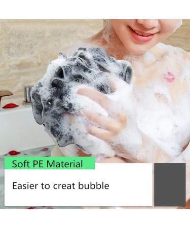3 Pack JollyJelly Bath Shower Sponge - Double Mesh Body Scrubber Brush for Women & Men | Exfoliating Luffa for Smooth Skin | 60g Each - Buy Online on SooperMarket.com