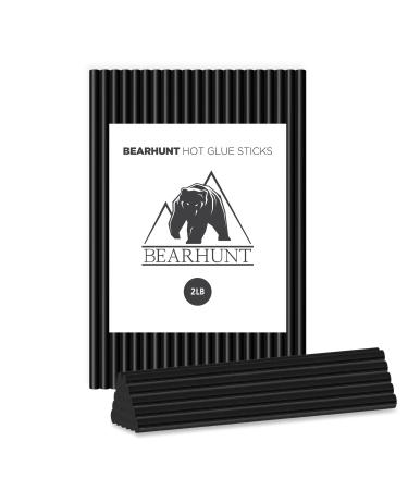 BEARHUNT Strong Hot Melt Glue Gun Sticks bulk (0.43" X 9.84"_2lb - Black)