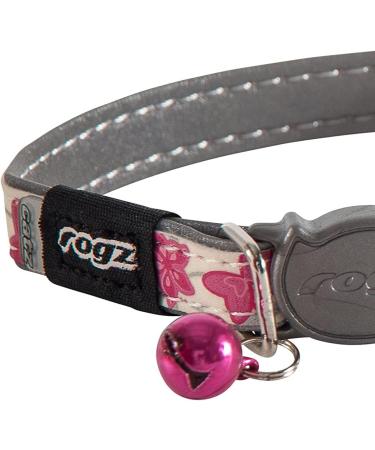 Shop ROGZ CB09-K Reflective Glow-in-the-Dark Cat Collar - White/Pink Size S | International Shipping Available - Buy Online on SooperMarket.com