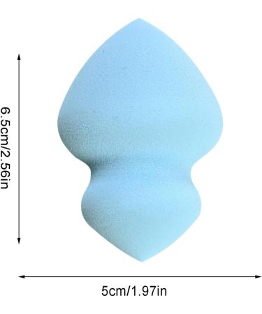 Veeteah Makeup Sponges For Foundation - Gyro Shape Soft Beauty Cosmetic Blender - Professional Streak Application Blender Sponge For Enhanced Make Up Application For Foundation Gyro Beauty Egg 28*40*60 Blue - Buy Online on SooperMarket.com