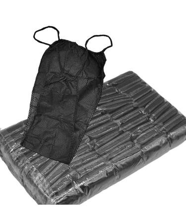 Newmind 100x Disposable Thong Panties Portable Individually Wrapped for Women Tanning SPA - Black