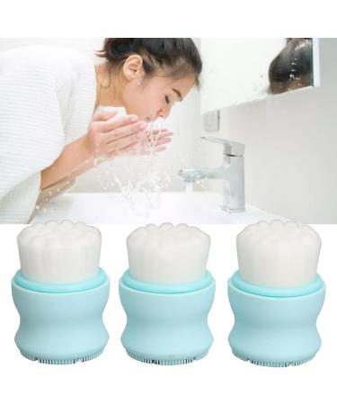 Deep Cleansing Dual Face Brush | Blackhead Removal & Exfoliating Massage Tool | Silicone | Travel-Friendly Beauty Essential - Buy Online on SooperMarket.com