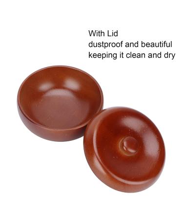 Premium Dustproof & Waterproof Wooden Shaving Soap Bowl with Lid Ideal for Cream Shaving | International Shipping Available - Buy Online on SooperMarket.com