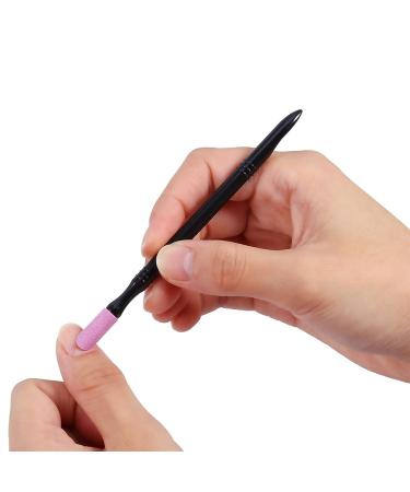 Quartz Nail Pusher & File Set for Salon-Grade Manicures | Reusable Nail Stick Pen for Home Use - Buy Online on SooperMarket.com