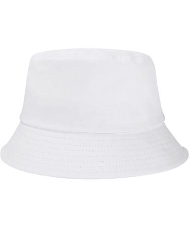 Umeepar Unisex Cotton Packable Bucket Hat Sun Hat - White - Buy Online on SooperMarket.com