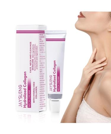 Shefave Neck Firming Cream Hydrolized Collagen Wrinkle Cream for Neck and D collet with Hyaluronic and Collagen Moisturising and Skin Rejuvenating Collagen Neck Cream Smooth Skin 40 g (Pink)
