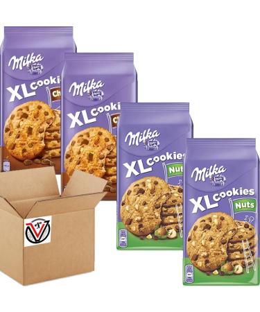 04 x Milka Xl Cookies Choco Hazelnut 184g | VIMIX - Buy Online on SooperMarket.com