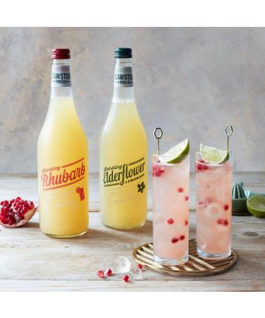 Cawston Press Sparkling Elderflower Lemonade Drink - 6 x 750ml Glass Bottles - No Sugar/Sweeteners/Artificial Colors/Preservatives - Buy Online on SooperMarket.com
