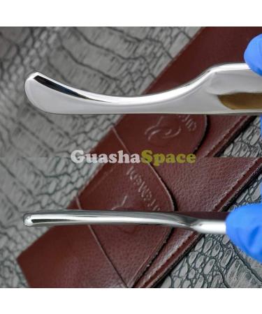 GuashaSpace Medical Grade Stainless Steel Soft Tissue Physical Therapy Chiropractic Sports injuries Therapy Gua Sha Tool Guasha Scraping Tool (ST004V Type) - Buy Online on SooperMarket.com