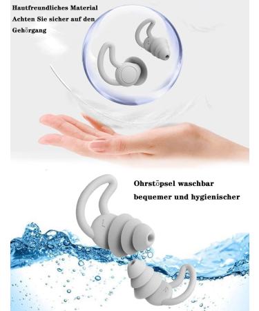 Buy Silicone Ear Plugs for Sleeping - Reusable Hearing Protection for Noise Reduction | 2 Pairs with Aluminum Container - Ideal for Side Sleepers Snoring Travel & Work - Buy Online on SooperMarket.com