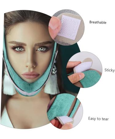 WOONEKY 1pc Thin Face Belt Face Lifting Belt Lift Mask Tightening Band Strap Graphene Green 60X10.5X1cm Green - Buy Online on SooperMarket.com