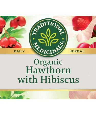 Organic Hawthorn & Hibiscus Herbal Tea | Heart Health Support | 16 Tea Bags - Buy Online on SooperMarket.com