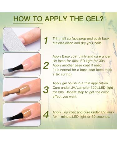 MEET ACROSS Gel Nail Polish Kit - 25 Pcs Popular Colors Set with Base, Top Coat & Nail Lamp - Salon Quality Manicure Set 25+3-P001 - Buy Online on SooperMarket.com