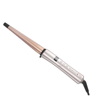 REMINGTON Shine Therapy Argan Oil & Keratin Infused -1 Inch Tapered Curling Wand for Natural Curls, Includes Heat Glove