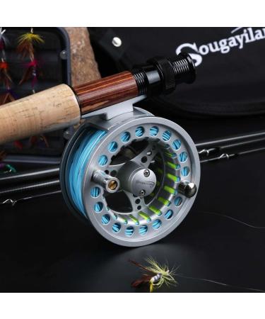 Sougayilang Saltwater Freshwater Fly Fishing Rod with Reel Combo Kit - Silver Kit with Bag - Buy Online on SooperMarket.com