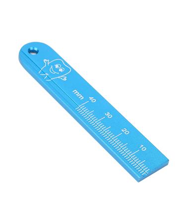 Lizealucky Dental Ruler Endo Ruler Dental Measuring Ruler Endo Ruler Aluminum Alloy Oral Gauge AutoClavable Endodontic Measure Instruments Blue