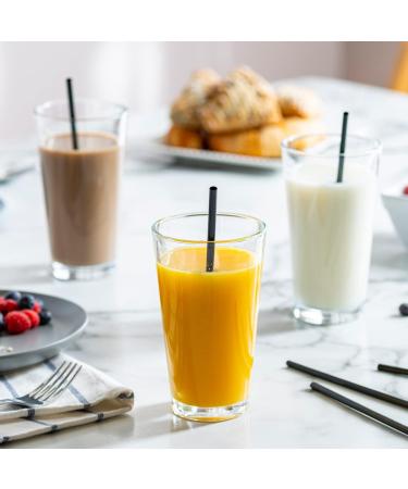 250 Pack Disposable Plastic Drinking Straws - 7.75 High - Black - Eco-Friendly & Durable - Buy Online on SooperMarket.com