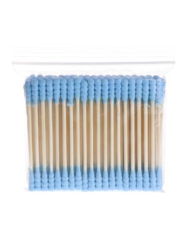 Haorw Bamboo Cotton Swabs (500 pieces) sustainable cotton swabs (blue)