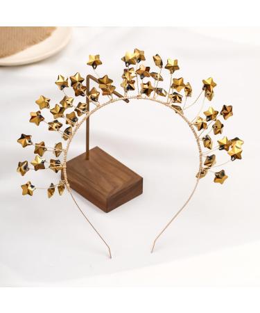 Bohue Star Headband Vintage Halo Crown Headpiece Star Halo Wedding Tiara Hair Hoop Crown Costume Spike Head Piece for Women Girls - Buy Online on SooperMarket.com