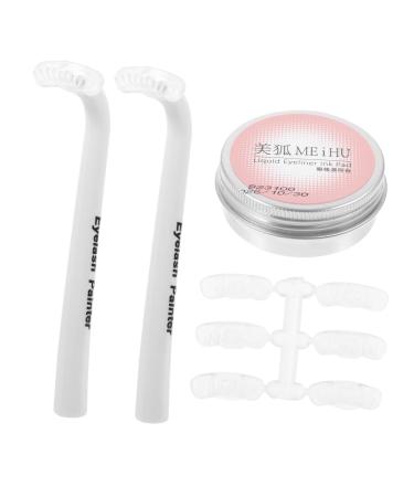 Gogogmee 1 Set Eye Makeup Aid Reusable Lower Eyelashes Stamp Lash Stamp for Bottom Eyelashes Eyelash Guide Lash Stamp for Lower Lashes Eyelash Stamp for Lower Eyelashes Eyelash Stencil