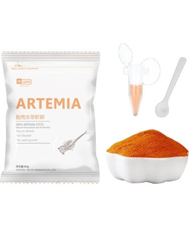 JUNNOTI 60G Aquarium Hatching Fish Food Artemia Shelling Eggs Brine Shrimp Shelling Eggfood for Feeding Baby Fishes - Buy Online on SooperMarket.com