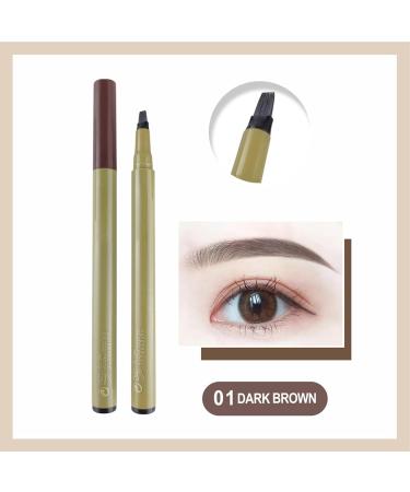 Eyebrow Waterproof - Waterproof Makeup Eyebrow Pencils with No Smudge - Beauty Products for Shopping Dating Traveling Gathering Home Puchen Dark Brown - Buy Online on SooperMarket.com