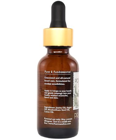 Buy The Postman's Son PROHIBITIONIST Unscented Beard Oil - 1 fl oz | Best Organic Beard Care for Men - International Shipping Available - Buy Online on SooperMarket.com