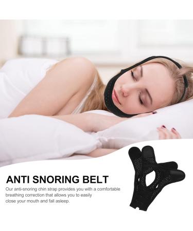 Adjustable Anti-Snoring Chin Strap for Men and Women - Stop Snoring and Improve Sleep Quality - Breathable and Adjustable Design - Black - Buy Online on SooperMarket.com