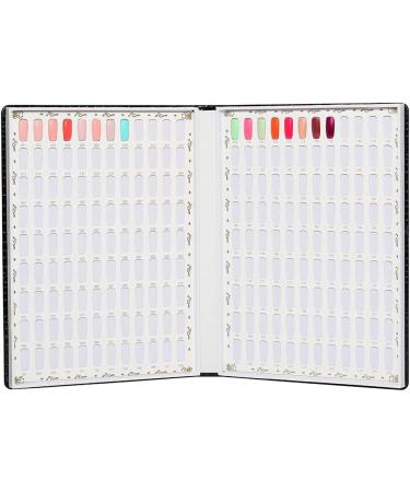 Kliplinc 216 Colours Nail Tips Display Book DIY Nail Art Shows Colour Map Chart Painting Display Board Black - Buy Online on SooperMarket.com