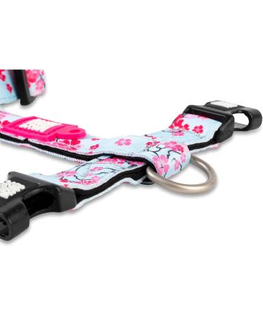 Max & Molly H-Shaped Dog Harness for Large Dogs - Ultra-Comfortable Neoprene Padded & Lightweight - Cherry Bloom Design - Buy Online on SooperMarket.com