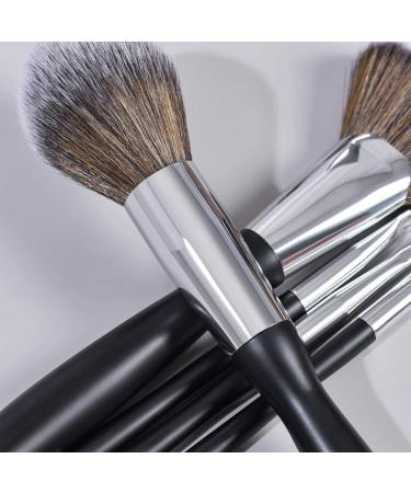16-Piece Small Waist Black Makeup Brush Set - Perfect 22cm Brushes for Flawless Application | International Shipping - Buy Online on SooperMarket.com