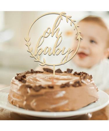 Oh Baby Cake Topper | Baby Shower Cake Decoration | 4mm Tortendeco | Perfect for Celebrations - Buy Online on SooperMarket.com