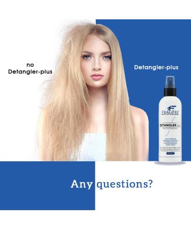 Detangler plus Styling Hair Spray 8 oz - Heat Protectant and Blowout Spray - Leave in Conditioner for Sensitive Skin - Fragrance Free Hypoallergenic Unscented - Anti Frizz Vegan Cruelty Free 8 Fl Oz (Pack of 1) - Buy Online on SooperMarket.com