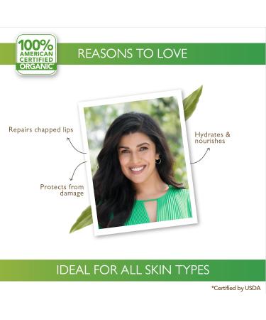 Moisturizing Lip Butter - Rose | Tinted Organic Lip Balm for Women Men & Kids | 100% American Certified Organic | 4g - Buy Online on SooperMarket.com