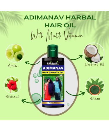 Herbal Hair Oil - Pure Adivasi Formula for Hair Growth & Fall Control | International Shipping - Buy Online on SooperMarket.com