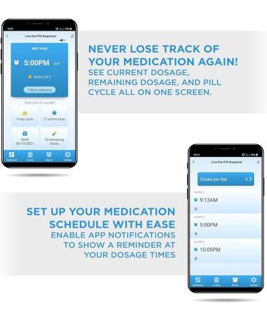 FYOBOT WiFi Automatic Pill Dispenser 28-Day Organizer Adjustable Light/Sound Alarms for Prescriptions 1 PCS - Buy Online on SooperMarket.com