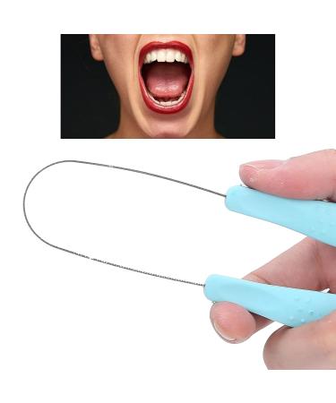 Stainless Steel Tongue Scraper - Portable Oral Care Tool for Fresh Breath | Tongue Cleaning Kit for Adults & Children with Storage Bag - Buy Online on SooperMarket.com