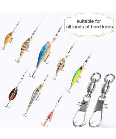 AMYSPORTS Fishing Swivels with Interlock Snap Ball Bearing Swivels - 25pcs, Size 0 (20lb) - Saltwater/Freshwater Tackle Leaders - Buy Online on SooperMarket.com