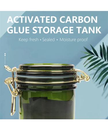 Aposous Eyelash Tool Glue Sealer Activated Carbon Glue Storage Box Grafting Eyelash Glue Storage Tank Green - Buy Online on SooperMarket.com