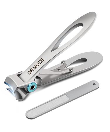 Nail Clippers for Thick Nails - DR. MODE 15mm Wide Jaw Opening Extra Large Toenail Clippers Cutter with Nail File for Thick Nails, Heavy Duty Fingernail Clippers for Men, Seniors