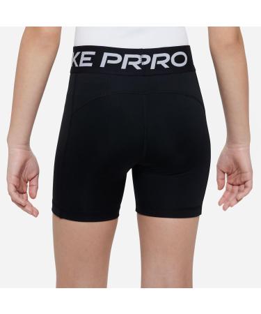 Nike Girls' Shorts G NP DF 5in | Black/White | Ages 12-13 | International Shipping Available - Buy Online on SooperMarket.com