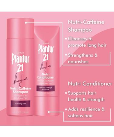Plantur 21 Long Hair System with Keratin and Biotin - Nutri-Caffeine Shampoo & Conditioner for Women - Strengthen and Nourish - 6.76 fl oz & 5.92 fl oz - Buy Online on SooperMarket.com
